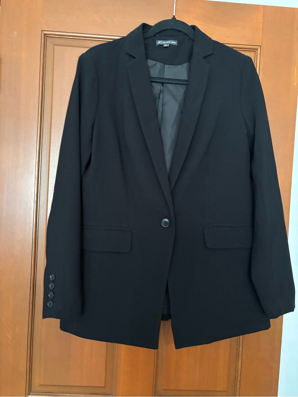 Adrianna Papell Black Single-Button Women's Blazer
